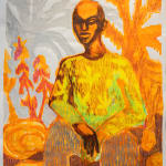 Rachel Marsil, Sur le scooter, fruits de palmier, 2022