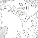 Unframed limited edition giclee print. Professionally printed by The Artist Print Room on Hahnemuhle museum etching paper. 'Leaving Eden' detail view by Charlie Kirkham