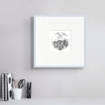 (giclee print) In The Garden of the Hesperides shown in a mock up with frame (sold unframed) Charlie Kirkham