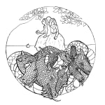 (giclee print) In The Garden of the Hesperides