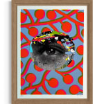 Timur Zagirov, Self Portrait With Grey Felt Hat, 2023