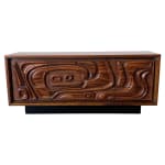 Pulaski Furniture Corporation 普拉斯基家具公司, 'Oceanic' Sculpted Walnut Dresser | 波浪纹雕刻核桃木梳妆柜, circa 1969