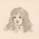 SUZANNE FABRY, Study of a female nude, with the artist as model