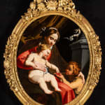 NICOLAS LAUWERS (1600-1652), after GERARD SEGHERS (1591-1651), ST CECILIA with THREE ANGELS MAKING MUSIC, c.1645