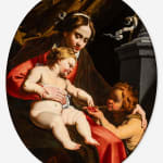 NICOLAS LAUWERS (1600-1652), after GERARD SEGHERS (1591-1651), ST CECILIA with THREE ANGELS MAKING MUSIC, c.1645