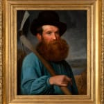 EUGÈNE LAMBERT, Portrait of a man in a wide-brimmed hat , c. 1870