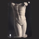 E. Bergh, Study of a plaster cast of the face of Marcus Aurelius