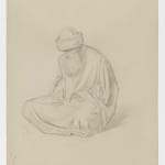 JEAN-LÉON GEROME, Standing Arnaut seen from behind, with a curved sword