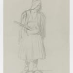 JEAN-LÉON GEROME, Standing Arnaut with pistol and dagger