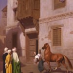 JEAN-LÉON GEROME, Standing Arnaut seen from behind, with a curved sword