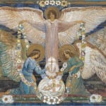 ANN MACBETH, Angels Garlanding the Infant Christ