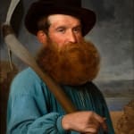 EUGÈNE LAMBERT, Portrait of a man in a wide-brimmed hat , c. 1870