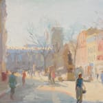 Norman Long MAFA, Winter Sun, St Ann's Square