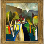 Geoffrey Key, Path Between Trees, 2001