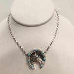 Jill Garber, Very fine natural 19th Century rose cut bohemian garnet locket festoon necklace with a rare collection of hand...