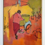 Clare Granger, Feeding the Hens (Hungerford Gallery)