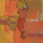 Clare Granger, Feeding the Hens (Hungerford Gallery)
