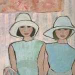 Bridget Lansley, Green, Green Fields (Hungerford Gallery)