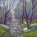 Sue Campion, Tall Trees and Pink House Winter