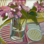 Sue Campion, Tall Trees and Pink House Winter