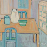 Bridget Lansley, Green, Green Fields (Hungerford Gallery)