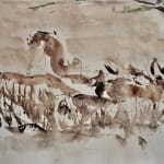 Christine Seifert, Three Camels (Mounted) (Hungerford Gallery)