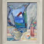 Annie Field, Dahlias in a Blue Jug (London Gallery)