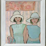 Bridget Lansley, Green, Green Fields (Hungerford Gallery)