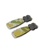 Lindsey Mann, Garden Party Drop Earrings - Green + Pink, 2024