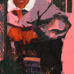 Sahara Longe, Green and Purple Nude, 2025