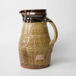 Murata Gen 村田 元, Jar with Handle, Rice Husk Glaze 糠釉把手壺