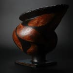 Yanagihara Mutsuo 柳原睦夫, Flower vase with cloud designs 雲ノ絵花瓶 , 1976
