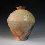 Shumei Fujii 藤井朱明, Jar with Carved Design in White Porcelain