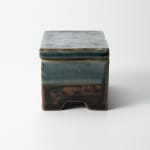 Tomimoto Kenkichi 富本憲吉, Small covered jar with motif of bamboo leaves, 1935