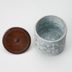 Yasuhara Kimei 安原喜明, Incense burner 香爐 炻器 白泥花文象嵌