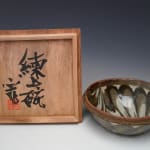 Kawai Kanjiro 河井寛次郎, Neriage Tea Bowl 練上碗, 1955