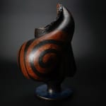 Yanagihara Mutsuo 柳原睦夫, Flower vase with cloud designs 雲ノ絵花瓶 , 1976