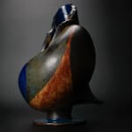 Yanagihara Mutsuo 柳原睦夫, Flower vase with cloud designs 雲ノ絵花瓶 , 1976