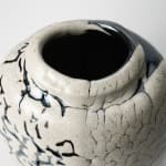 Shimizu Uichi 清水 卯一, Flat Jar with gloss iron glaze