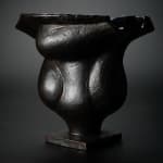 Yanagihara Mutsuo 柳原睦夫, Flower vase with cloud designs 雲ノ絵花瓶 , 1976