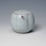 SUWA Sozan Ⅲ 三代 諏訪 蘇山, Incense Container with Mouse青瓷干支子 香盒