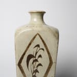 Shimaoka Tatsuzo 島岡達三, Jar with white slip and grass carvings