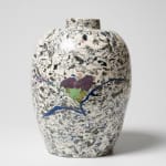 Matsui Kosei 松井康成, Neriage water jar 萃瓷練上水指, 1995