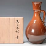 Miyanohara Ken 宮之原 謙, Tall Jar with Red Tenmoku Glaze 天目朱釉 壺, 1968