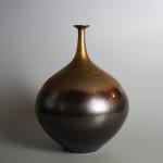 Miyamura Hideaki 宮村 秀明, Vase with Gold and Black Glaze