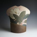 Ito Motohiko 伊藤東彦, Nunome Technique Magnolia Flower Vase 布目泰山木花瓶