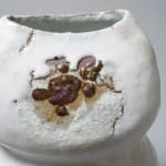 Shimizu Yasutaka 清水保孝, Iron Glazed Flat Jar with Design of a Turtle Playing 鉄絵亀遊文扁壺