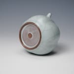 SUWA Sozan Ⅲ 三代 諏訪 蘇山, Incense Container with Mouse青瓷干支子 香盒