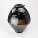 Nakazato Takashi 中里隆, Large Tenmoku Glazed Jar 天目釉壺