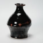 Hamada Shoji 濱田庄司, Black glazed flower vase